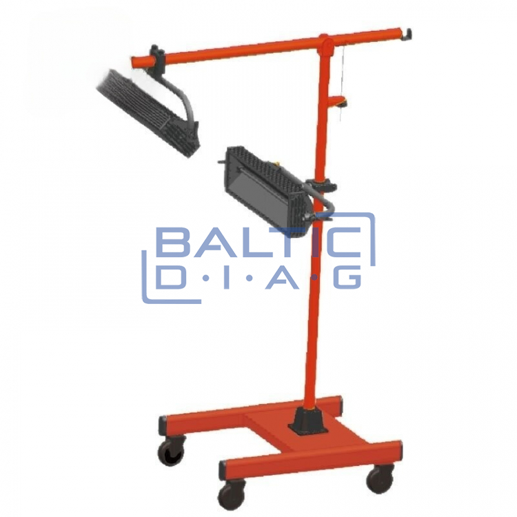 Mobile infrared paint curing heater, 2 kW
