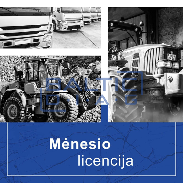 Commercial + agricultural + construction transport database Jaltest CV + AGV + OHW - for a month