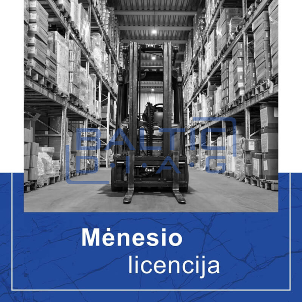 Sandėliavimo technikos duomenų bazė Jaltest MHE – mėnesiui