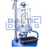 Air-operated pneumatic waste oil drainer with plastic cover, Castex 80l