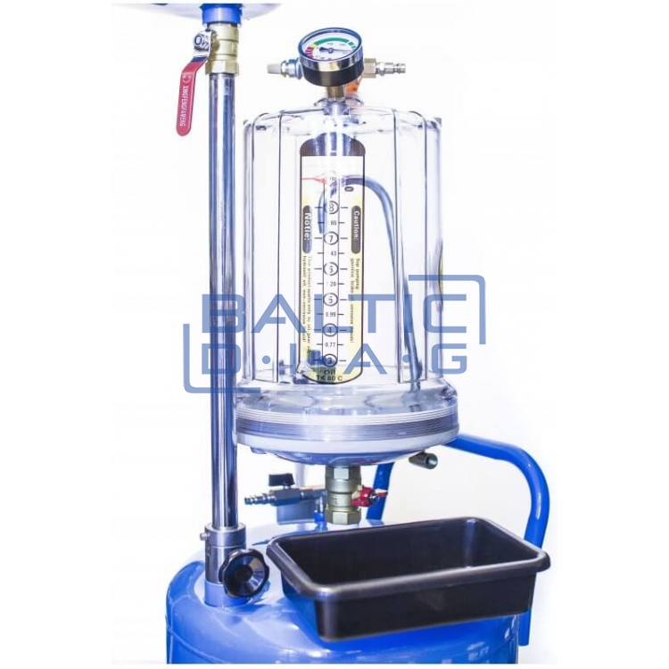 Air-operated pneumatic waste oil drainer with plastic cover, Castex 80l