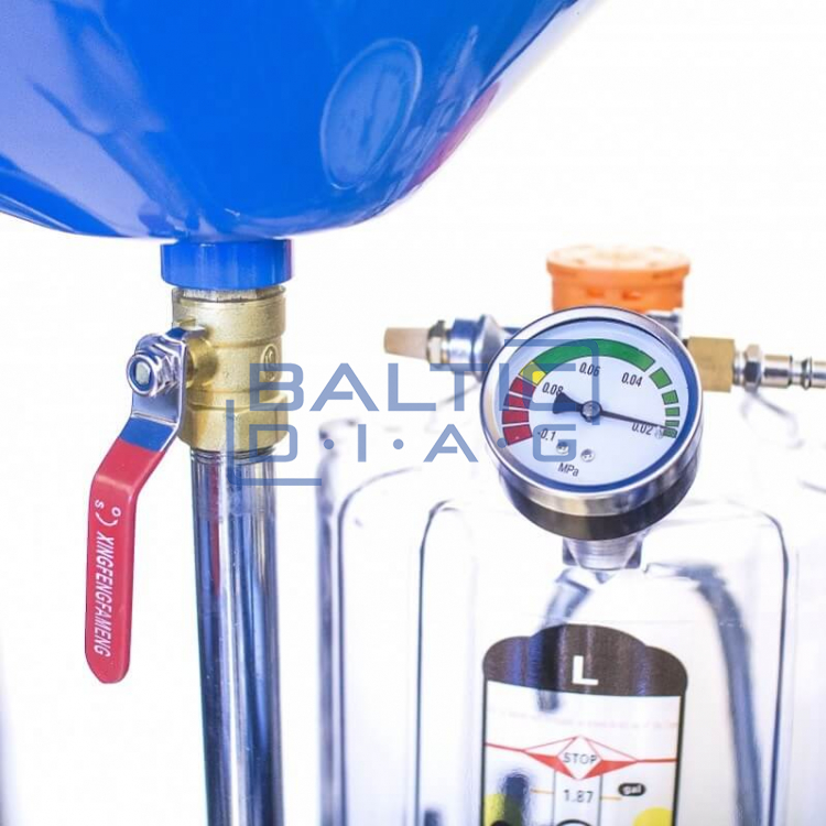 Air-operated pneumatic waste oil drainer with plastic cover, Castex 80l