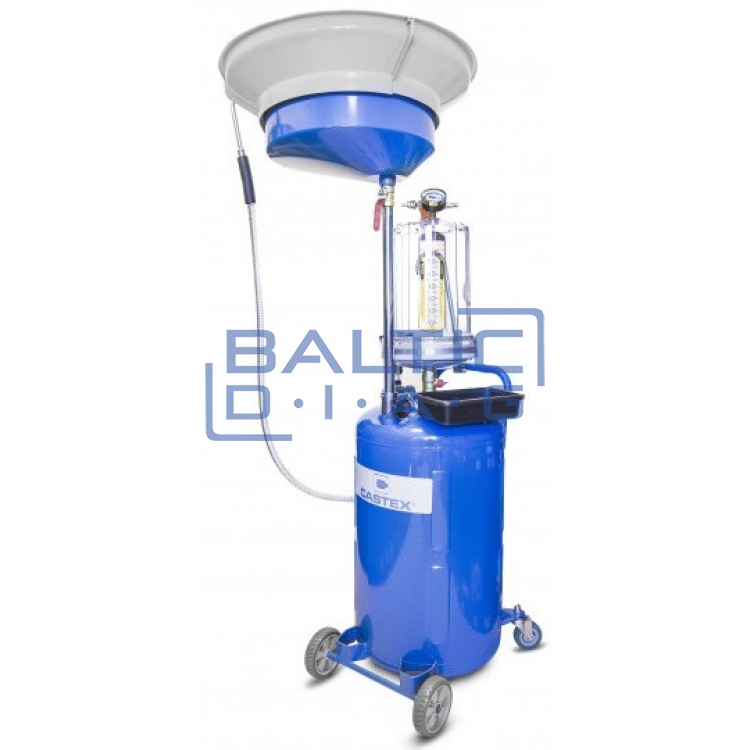 Air-operated pneumatic waste oil drainer with plastic cover, Castex 80l