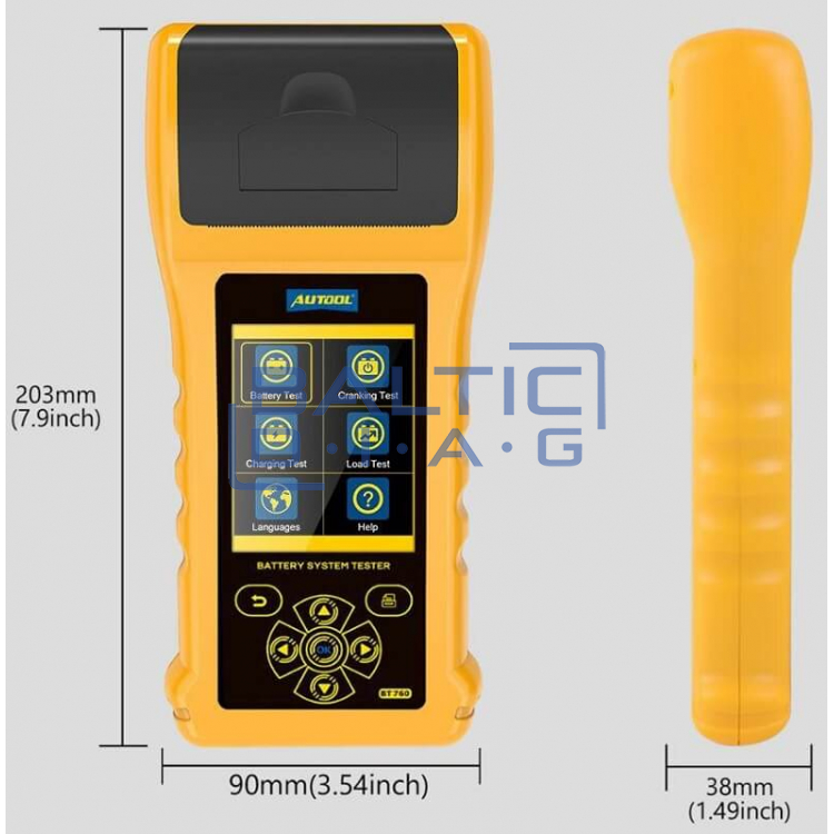 Тестер аккумуляторов Autool BT760