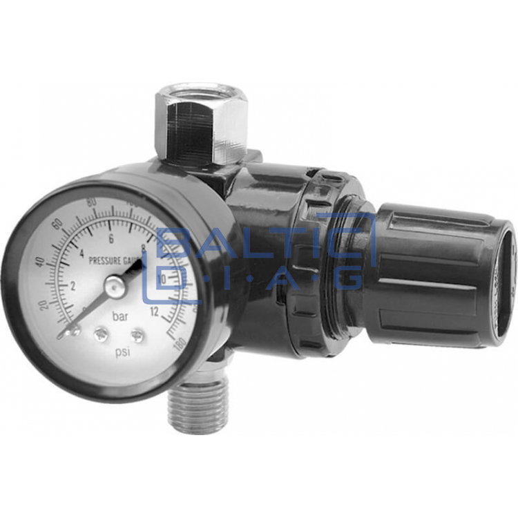 Air flow regulator with manometer