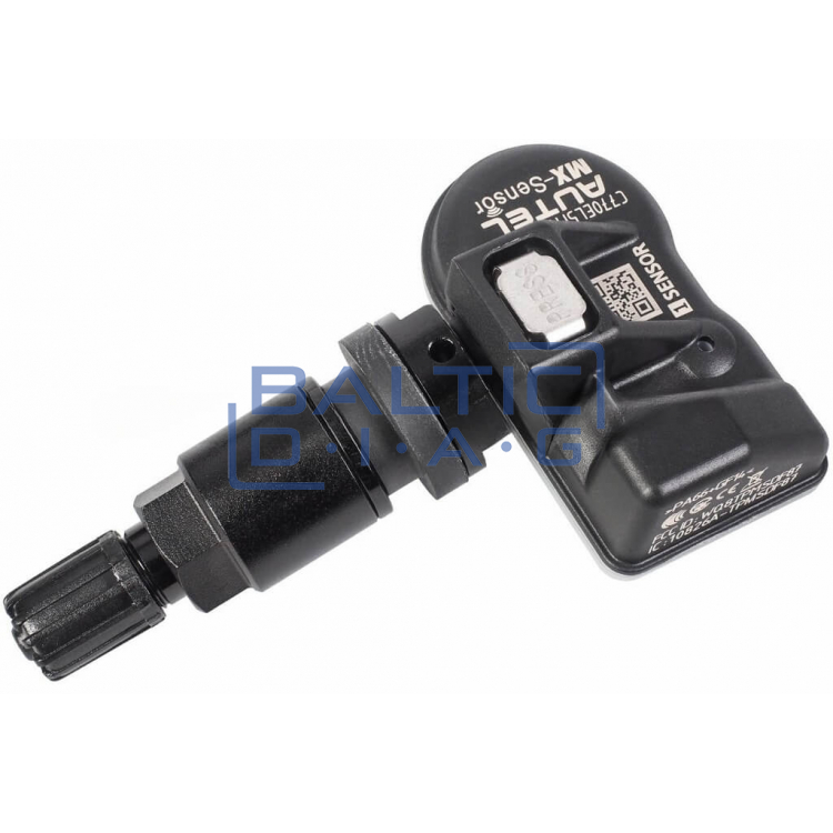 Juodas padangų slėgio jutiklis TMPS MX-Sensor 433MHz / 315MHz