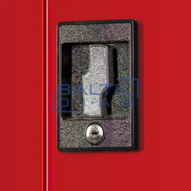 Металлическая мастерская Яна Новака и шкаф для инструментов Bruno RED