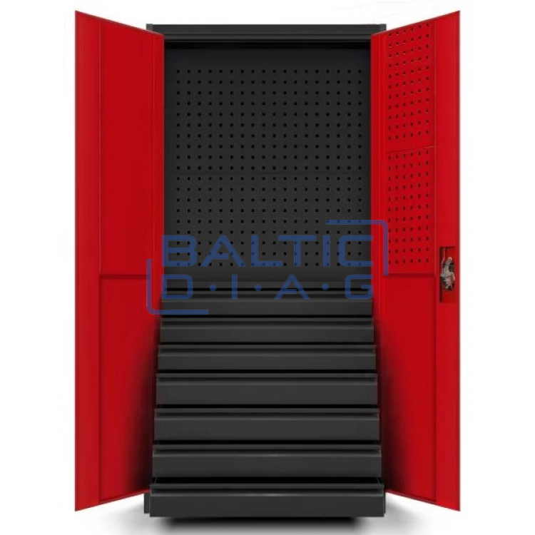 Jan Nowak metal work and tool cabinet Darek RED