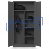 Jan Nowak wardrobe with shelves DAWID DARK GRAY