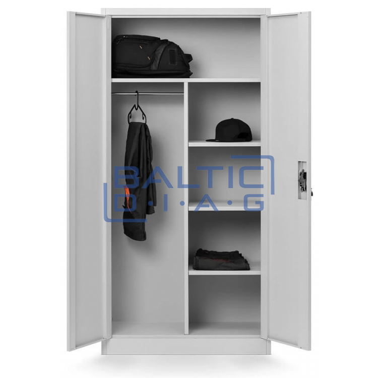 Jan Nowak wardrobe with shelves DAWID GRAY