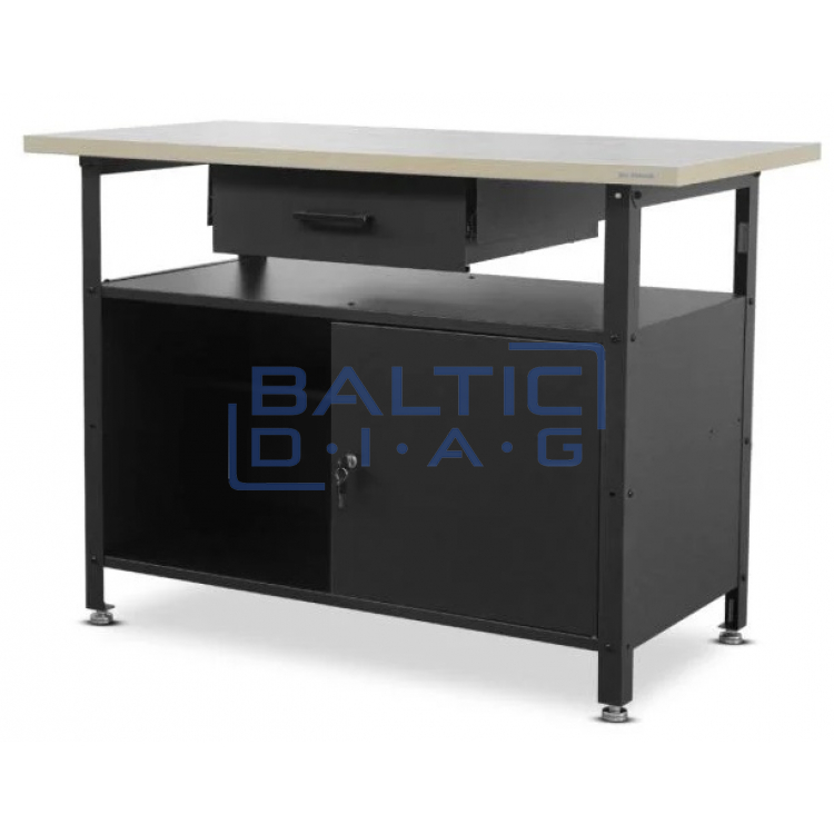 Jan Nowak desk with cabinet and drawer ERIC BLACK