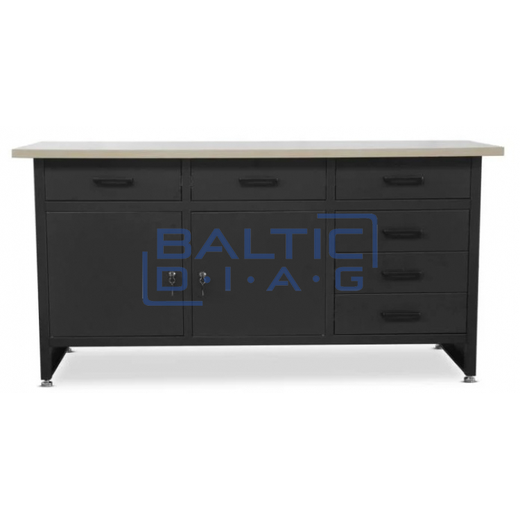 Jan Nowak desk with drawers and cabinets HENRY BLACK