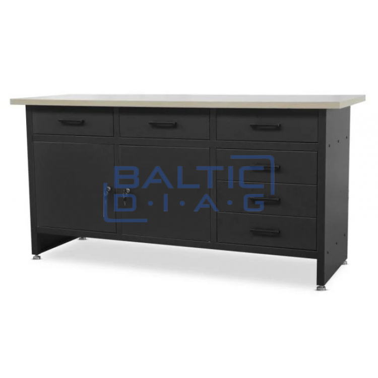 Jan Nowak desk with drawers and cabinets HENRY BLACK