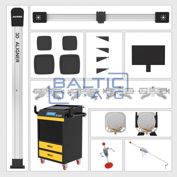 Ratų suvedimo stendas Autool XC505 3D