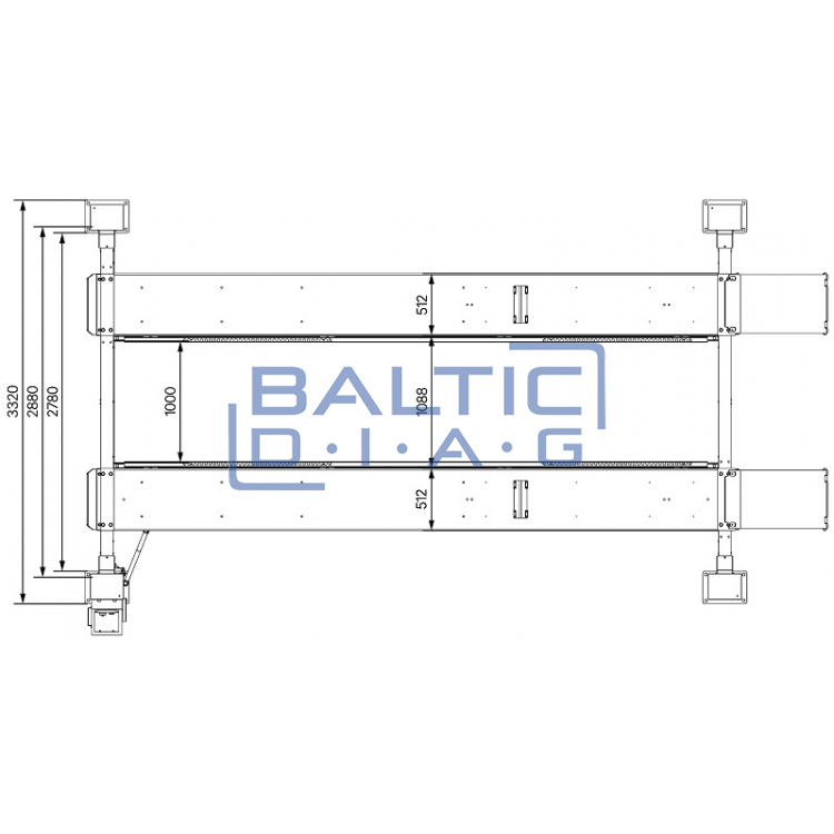 Four column lift ATH Four 46P