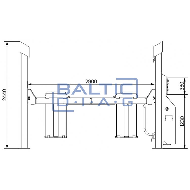 Four column lift ATH Four 46P