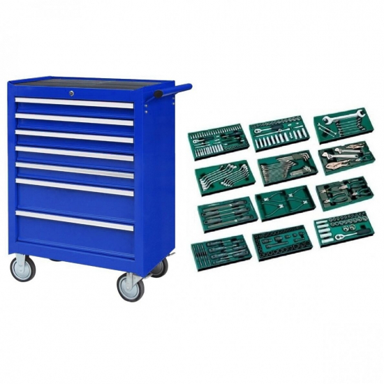 Tool cabinet with tools 246pcs.