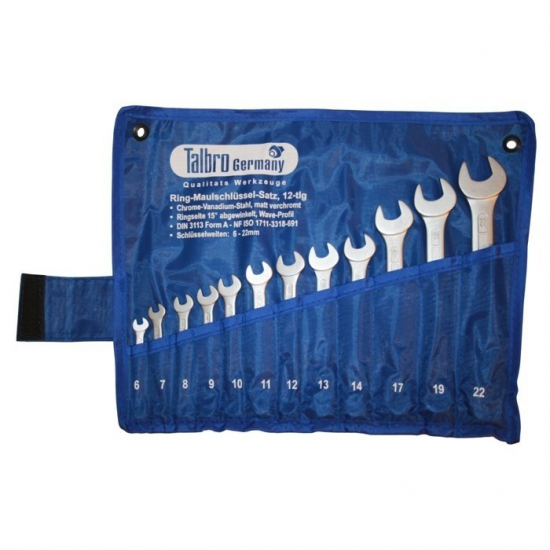 Combination wrench set 12 pcs.