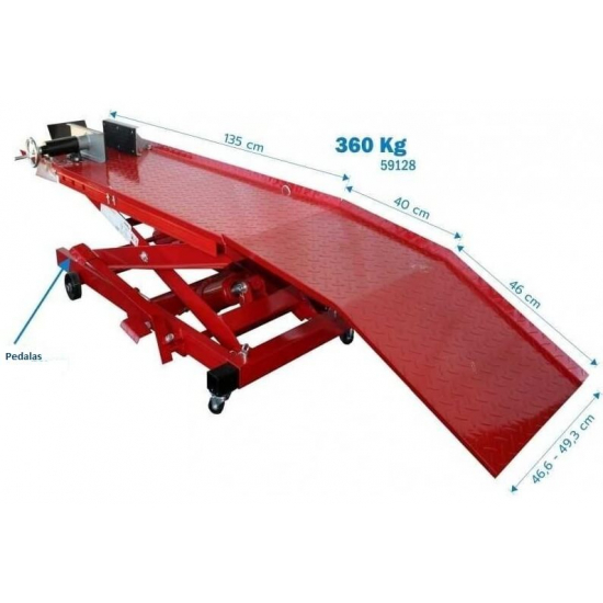 Hydraulic motorcycle lift, 360 kg