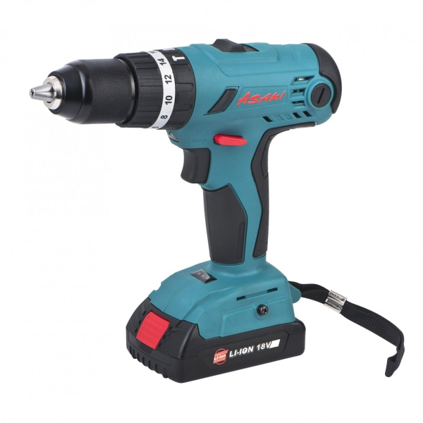 Cordless screwdriver-drill with forging 18V, 2 speeds