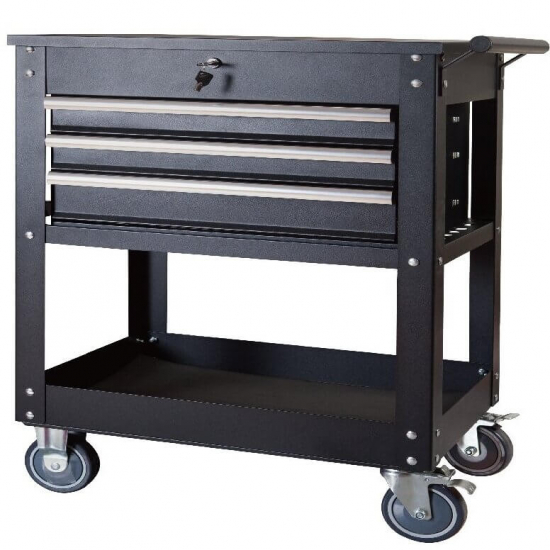 Trolley for tools, three drawers