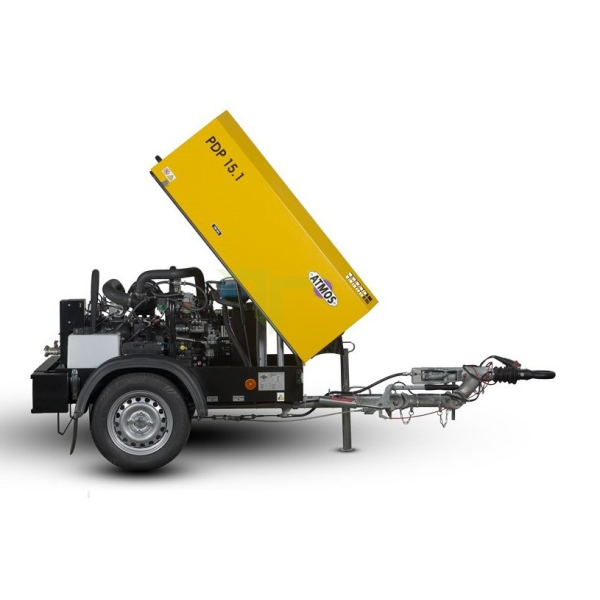 Mobile diesel air compressor ATMOS PDP15