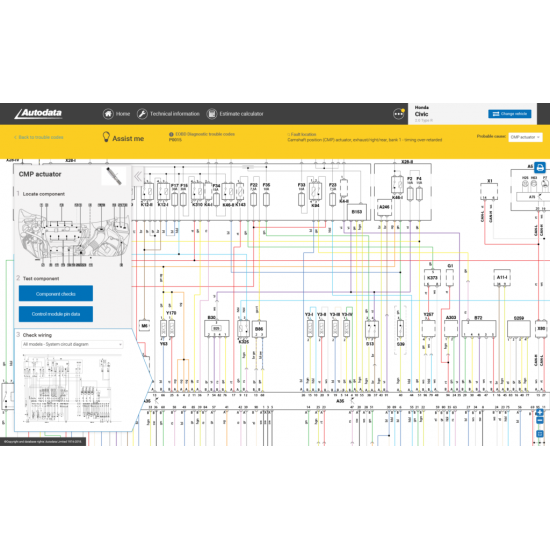 Autodata "diagnostics and repair" database for 2 users