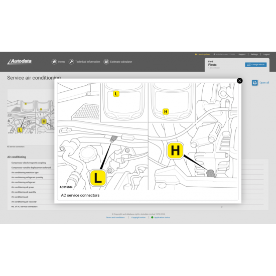 Autodata car and van technical information database for 2 users