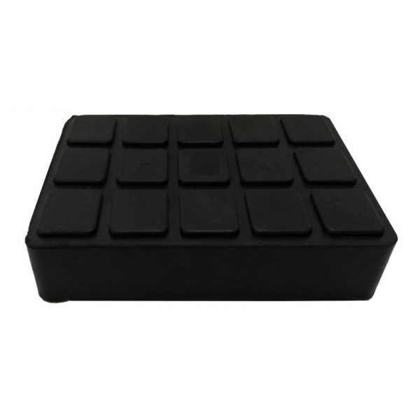 Rubber lift pad 110 x 110 x 25 mm