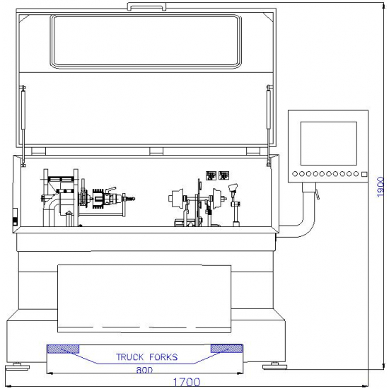 Turbine core balancing equipment Cimat CMT-VSR Big Basic