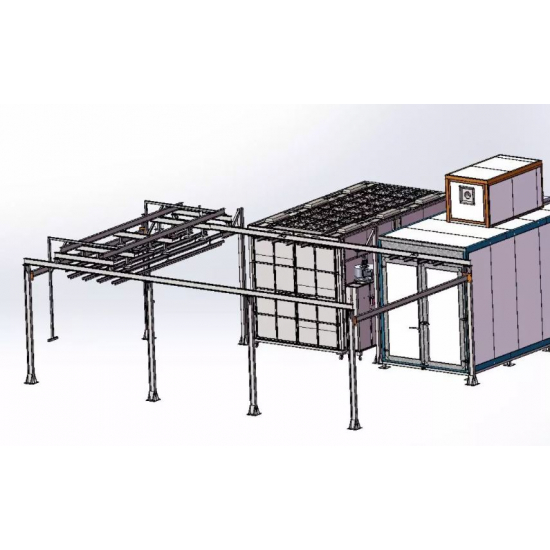 Compact hand powder coating line COLO L M01