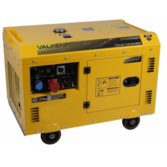 Closed design diesel generator 230 V / 400 V, 7,5 kW