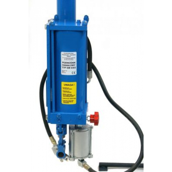 Pit pneumo-hydraulic hoist 16 tons straight