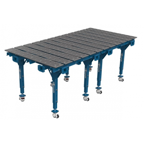 Modular double welding table 2400x1200 mm