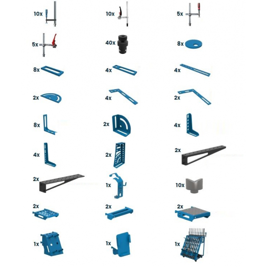 Welding table accessories set GPPH PLUS 146pcs No.1