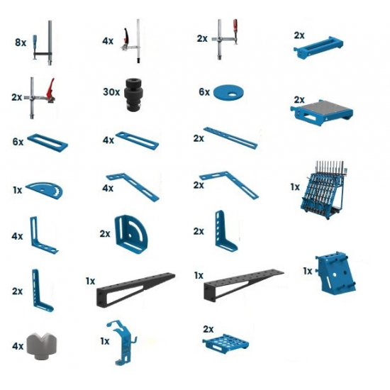 Welding table accessories set GPPH PLUS 96pcs No.2