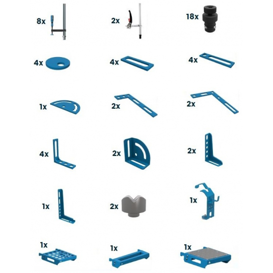 Welding table accessories set GPPH PRO 60pcs No.3