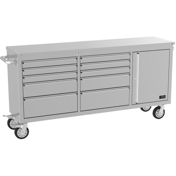 Mobile workbench with stainless steel WERKBANK GW 10/1 INOX
