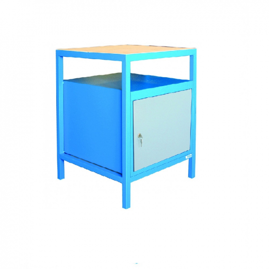 Small desk with locker