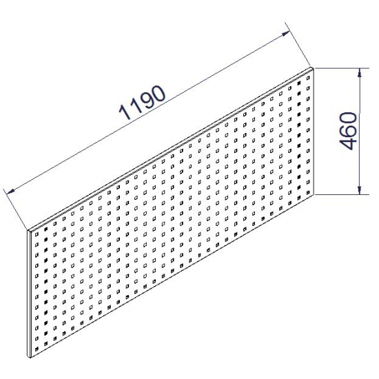 Perforated tool wall