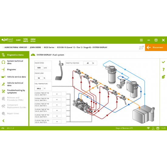 Universali traktorių ir kombainų diagnostikos įranga Jaltest AGV Kit