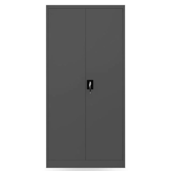 Jan Nowak wardrobe with shelves DAWID DARK GRAY