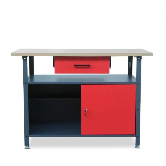 Jan Nowak desk with cabinet and drawer ERIC RED