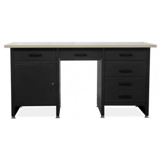 Jan Nowak desk with cabinet and drawers FRANK BLACK