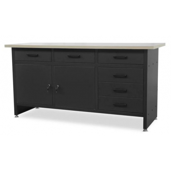 Jan Nowak desk with drawers and cabinets HENRY BLACK