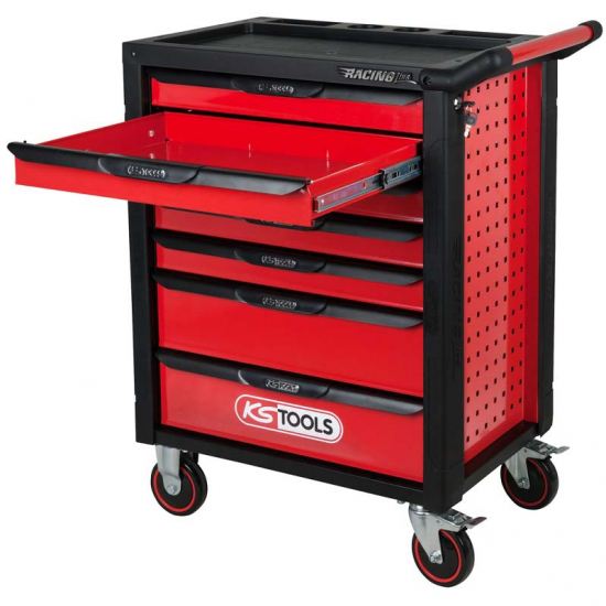 RACINGline tool trolley with 7 drawers and 215 tools