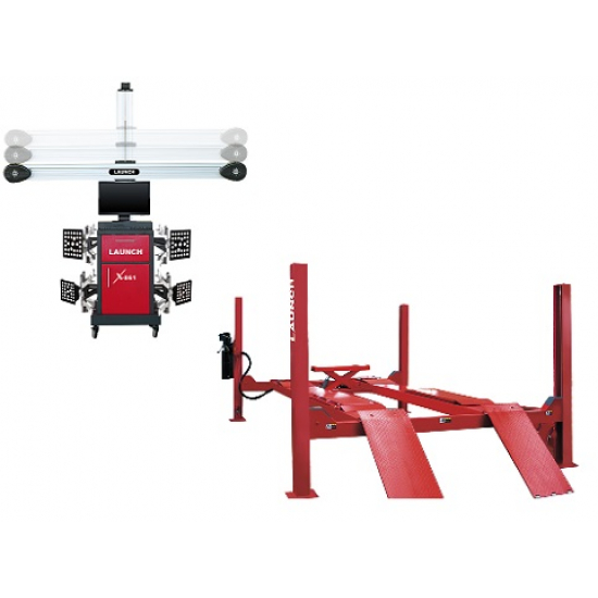 Launch X-861 3D wheel alignment stand