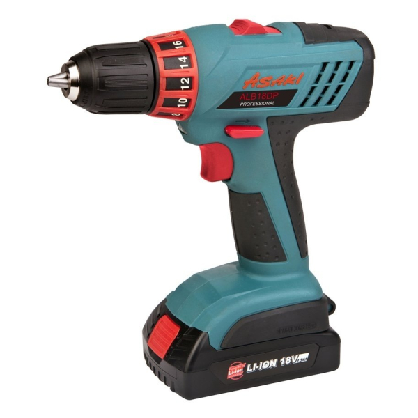 Cordless drill / driver 18 V, 2 speeds, LI-ION