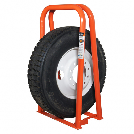 Wide-base portable tyre inflation safety cage 