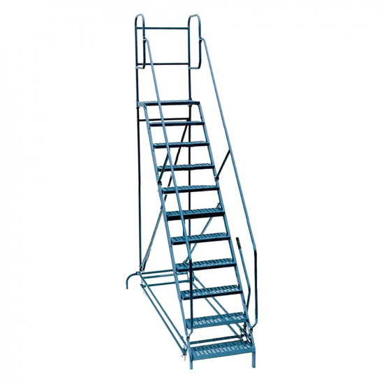 Mobile ladder for tire service 10-step